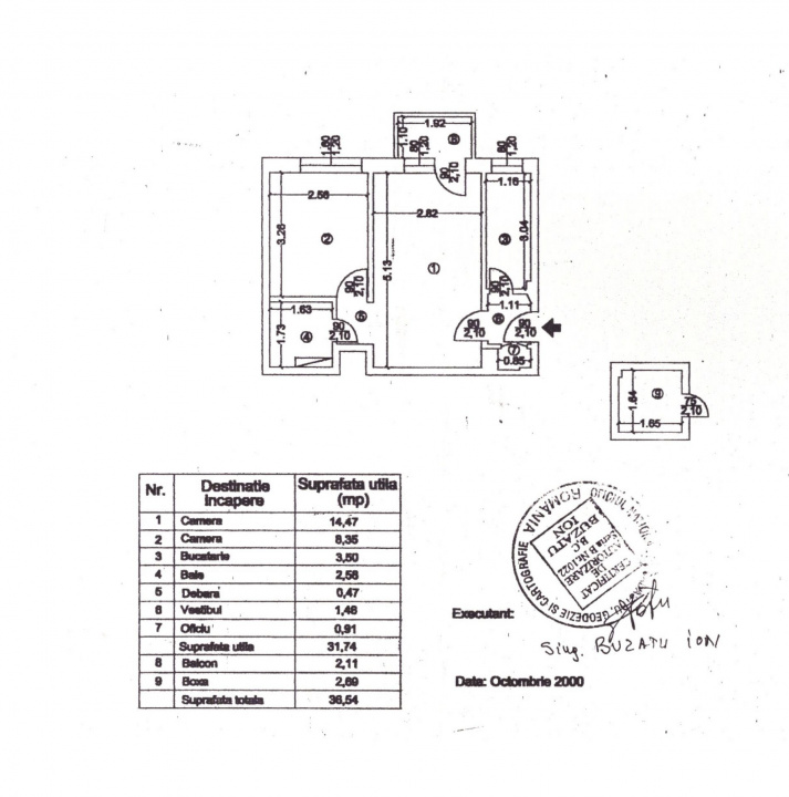 Apartament 2 camere Floreasca - Ceaikovski. La cheie. 