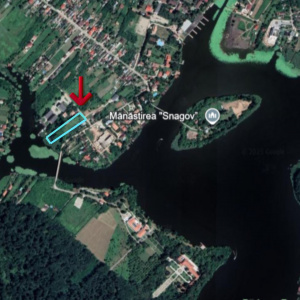Teren Manastirea Snagov. Deschidere lac. Front stradal 30 metri. 