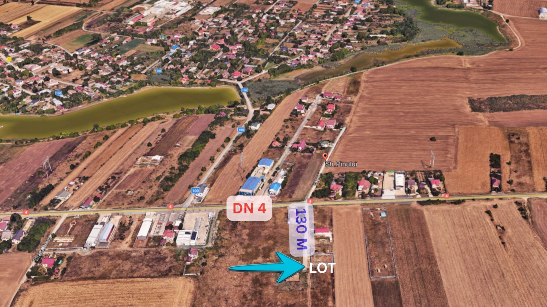 Teren 500 mp de vanzare in Frumusani – Orasti. Plata in rate.