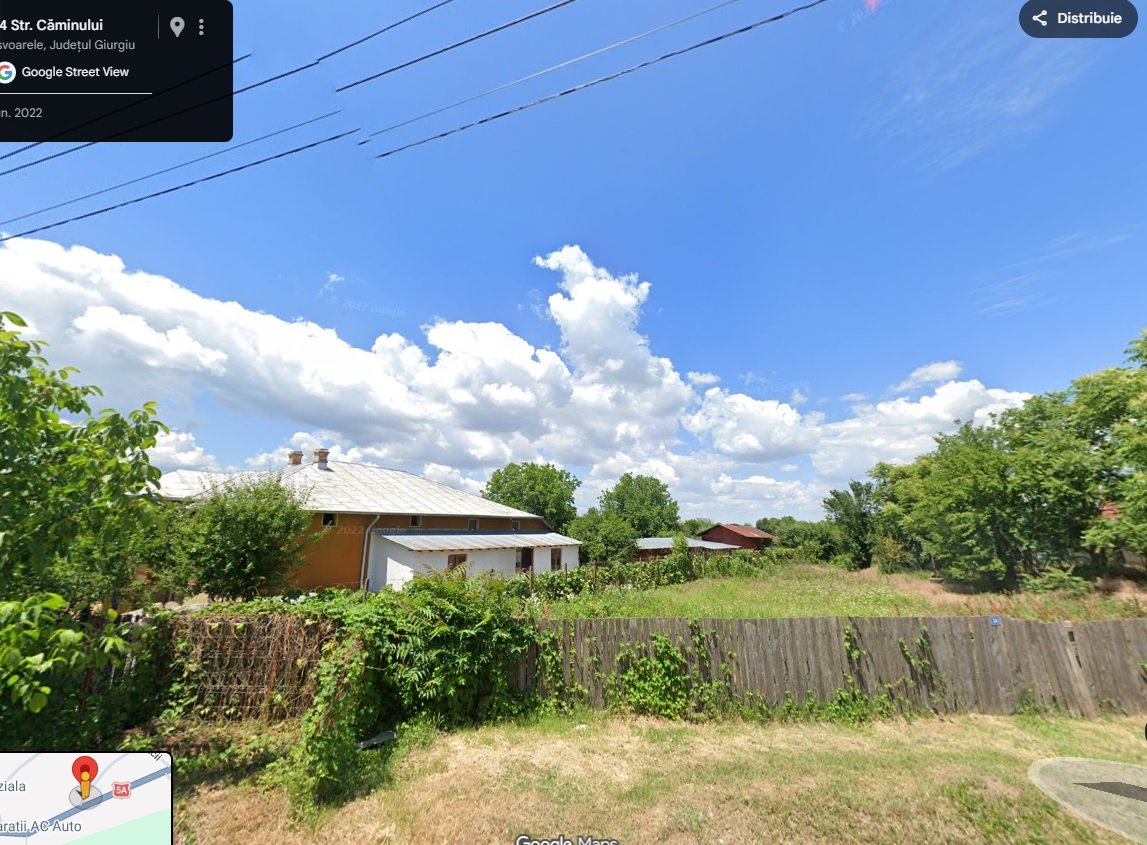 Vând Teren Intravilan 1430 mp Sat Izvoarele, Hotarele Giurgiu