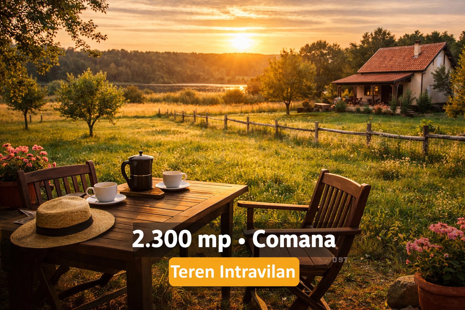 Teren intravilan Comana Giurgiu 2.300 mp